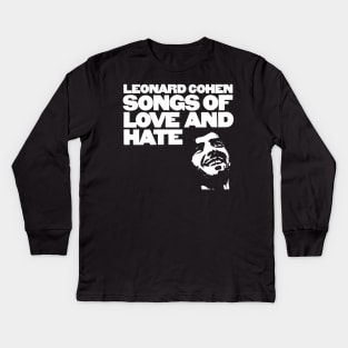 Leonard Cohen – Songs of Love and Hate Kids Long Sleeve T-Shirt